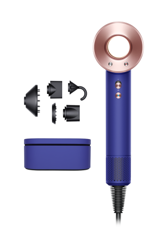 Dyson Supersonic™ hair dryer in Vinca blue and Rosé