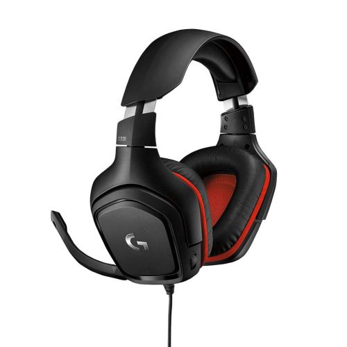 Logitech G331 Wired Over Ear Gaming Headphones, 50 mm Audio Drivers, Rotating Leatherette Ear Cups, 3.5 mm Audio Jack, with mic, Lightweight for PC, Mac, Xbox One