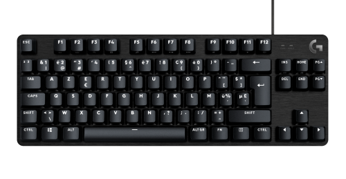 G413 TKL wired keyboard, Black