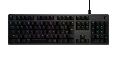G512 CARBON LIGHTSYNC RGB Mechanical Gaming Keyboard, GX Brown (Tactile)